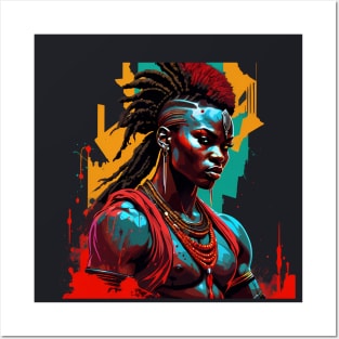 proud african warrior Posters and Art